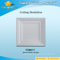 Matériau en polyuréthane (PU) carreaux de plafond carré / médaillons de plafond